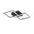 Eglo Plafonnier RGBic Acier Noir 19.6W 2100lm - 830 Blanc Chaud + RGB | Dimmable