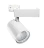 Noxion Spot LED sur rail 3 phases  Spot Stella Blanc 24W 2000lm 50D - 930 Blanc Chaud | Meilleur rendu des couleurs