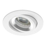 Noxion Inbouw Spot Drome MR16 Kantelbaar Wit | Zaagmaat 69mm - GU10 Fitting