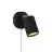 Nordlux Explore Wandlamp Metaal en Ceramic Zwart | Geschikt voor GU10