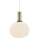 Nordlux Alton 25 Pendelarmatuur Glas Wit | Geschikt voor 1x E27