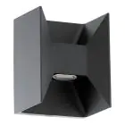 Eglo Wandlamp Morino Buitenverlichting Aluminium Antraciet/Grafiet 5W 460lm - 830 Warm Wit